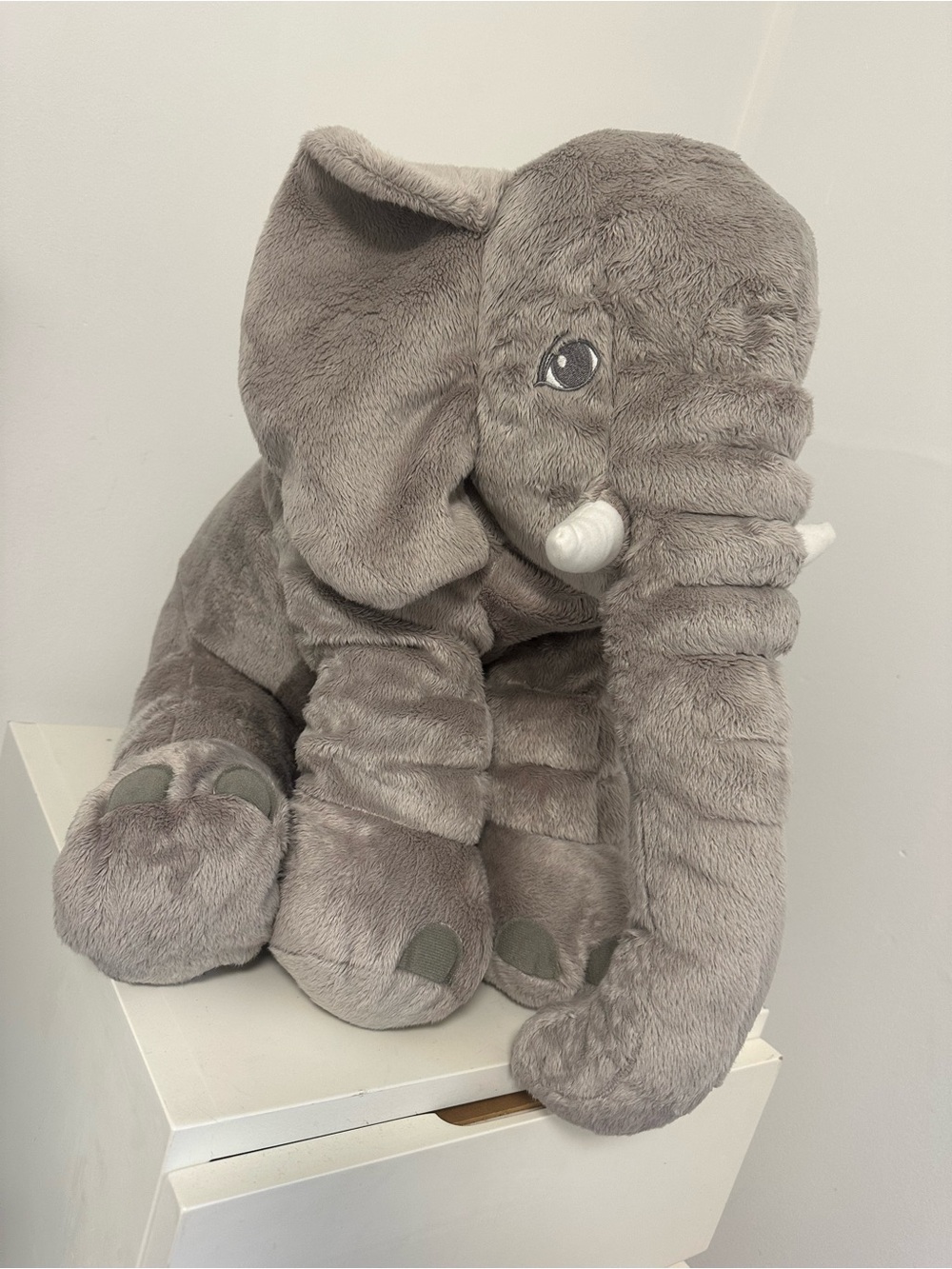 IKEA Soft Gray Elephant Plush Toy